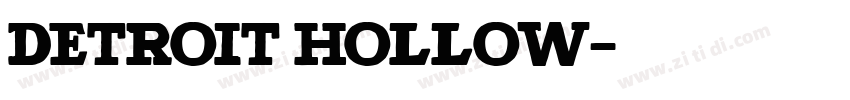 Detroit Hollow字体转换